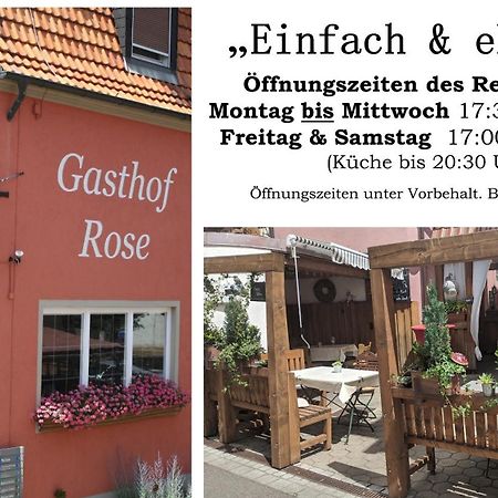 Gasthof Hotel Rose Obereisenheim Buitenkant foto